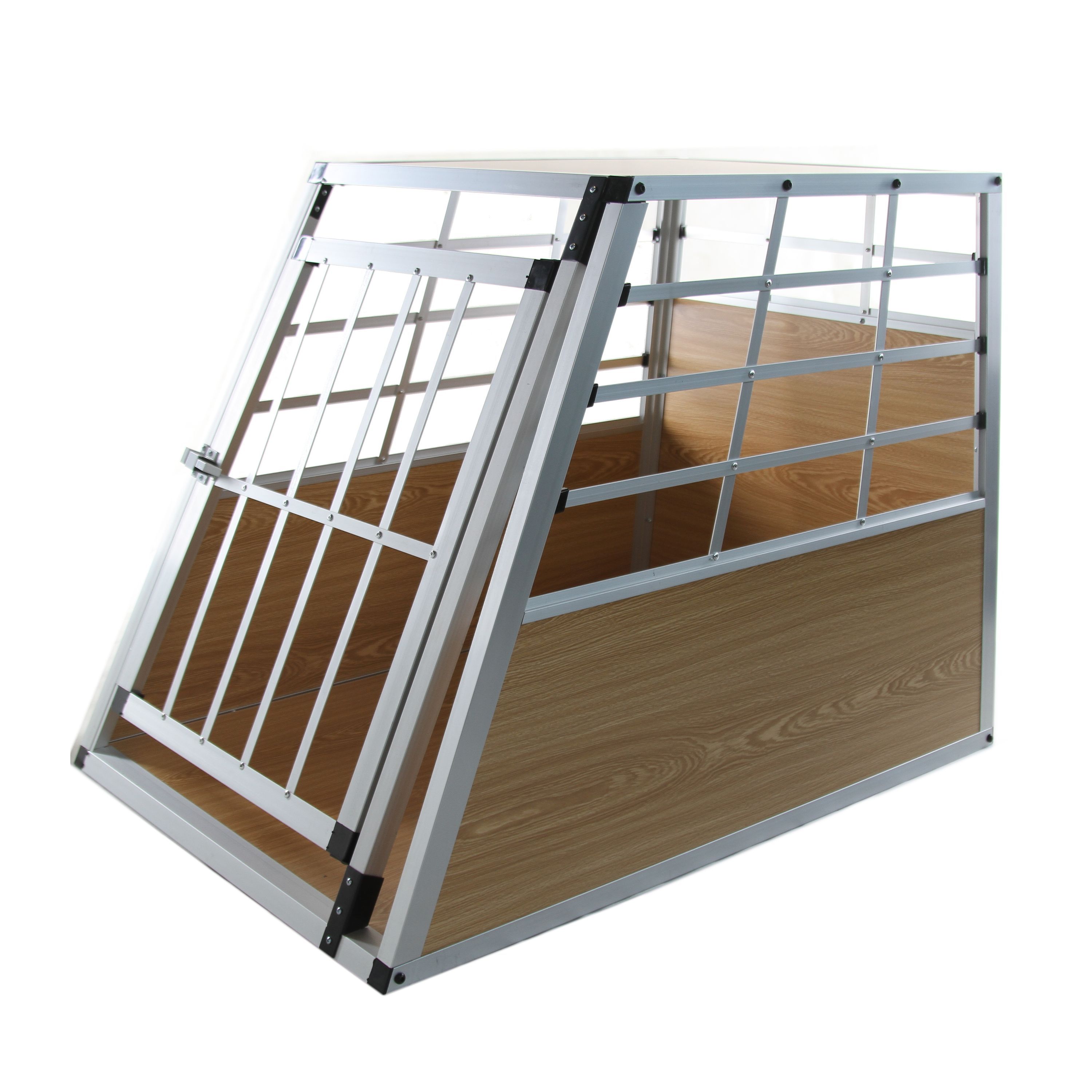 Hundebox Alu M hellbraun