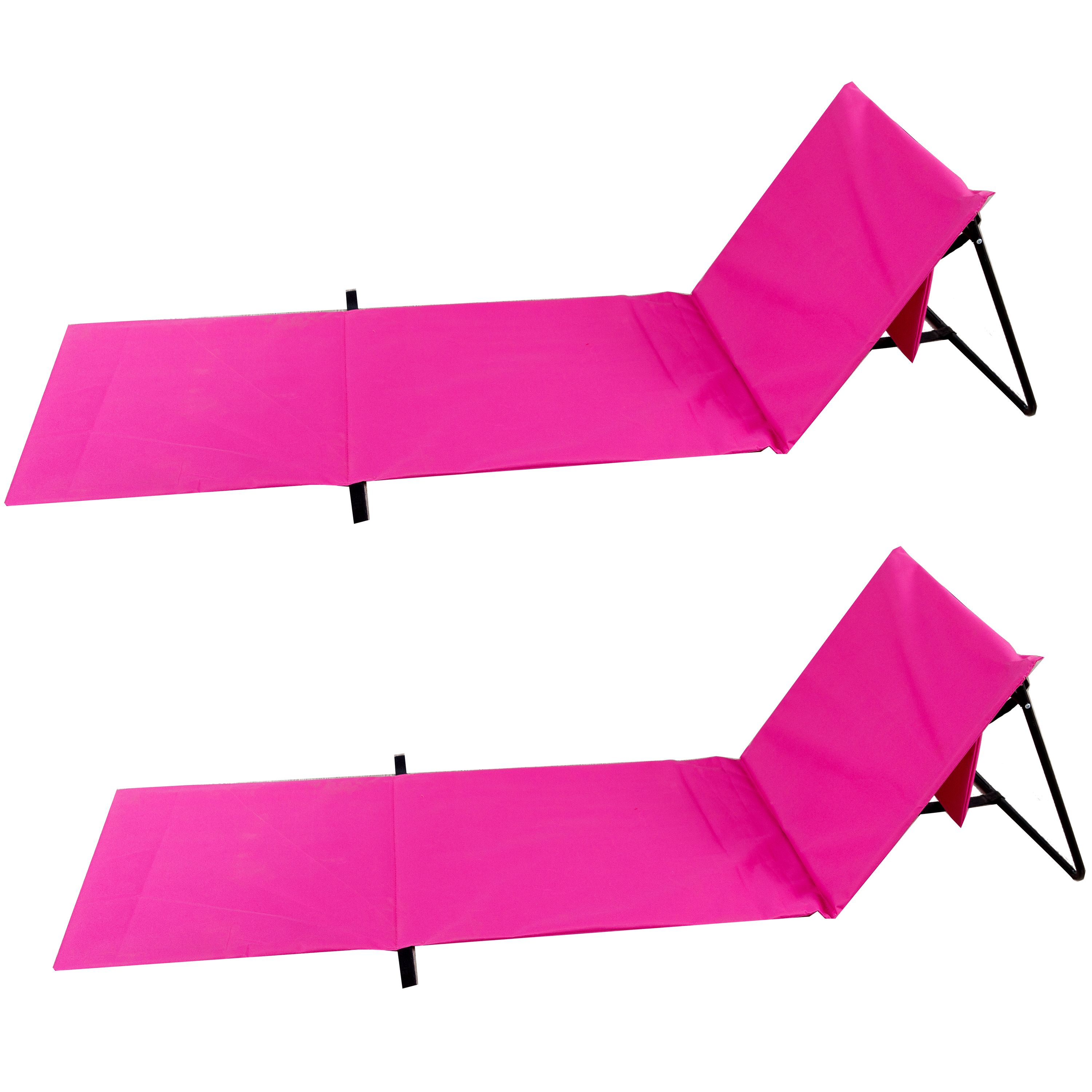 Strandmatte 2er Set pink