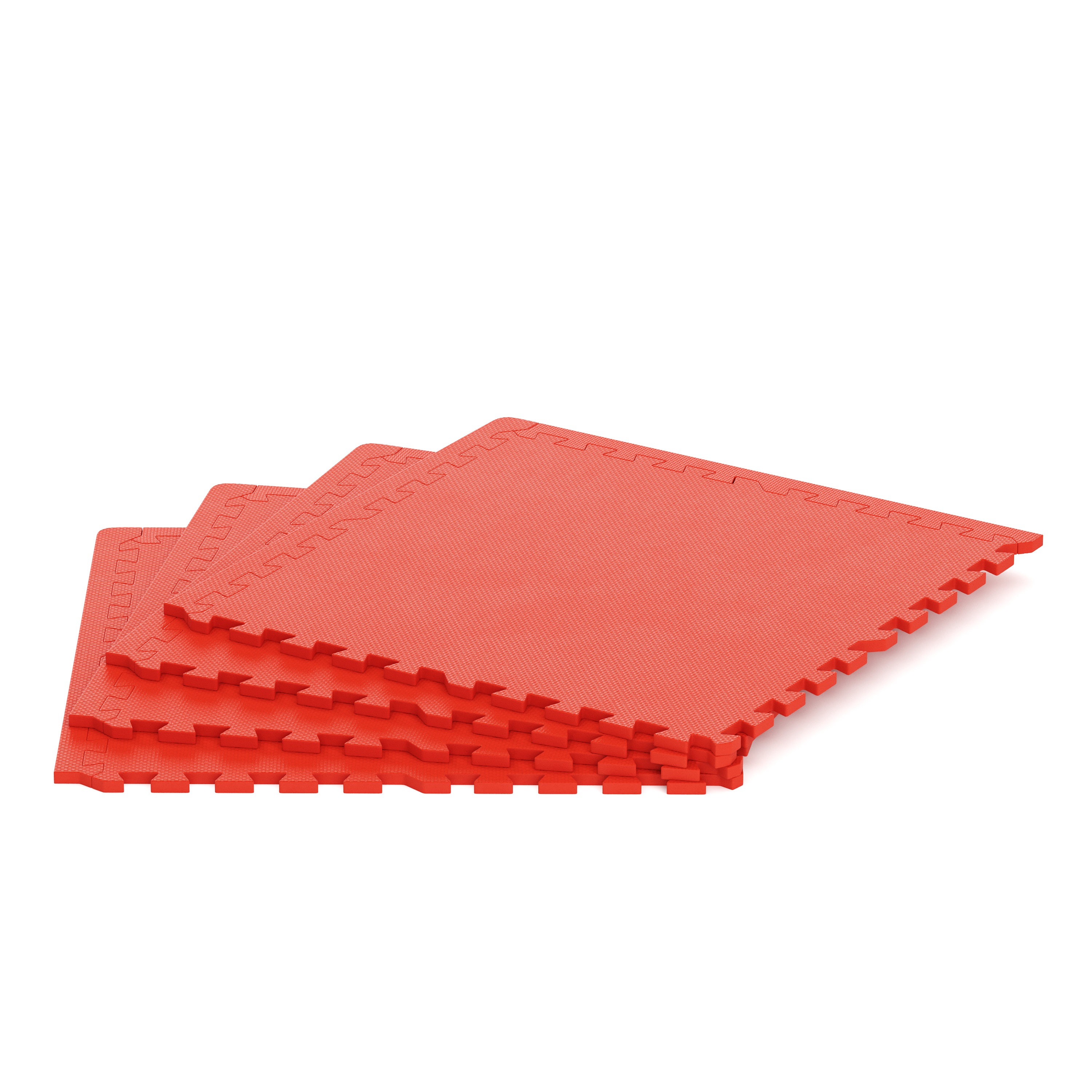 Bodenschutzmatte 61 x 61 cm 4er Set rot