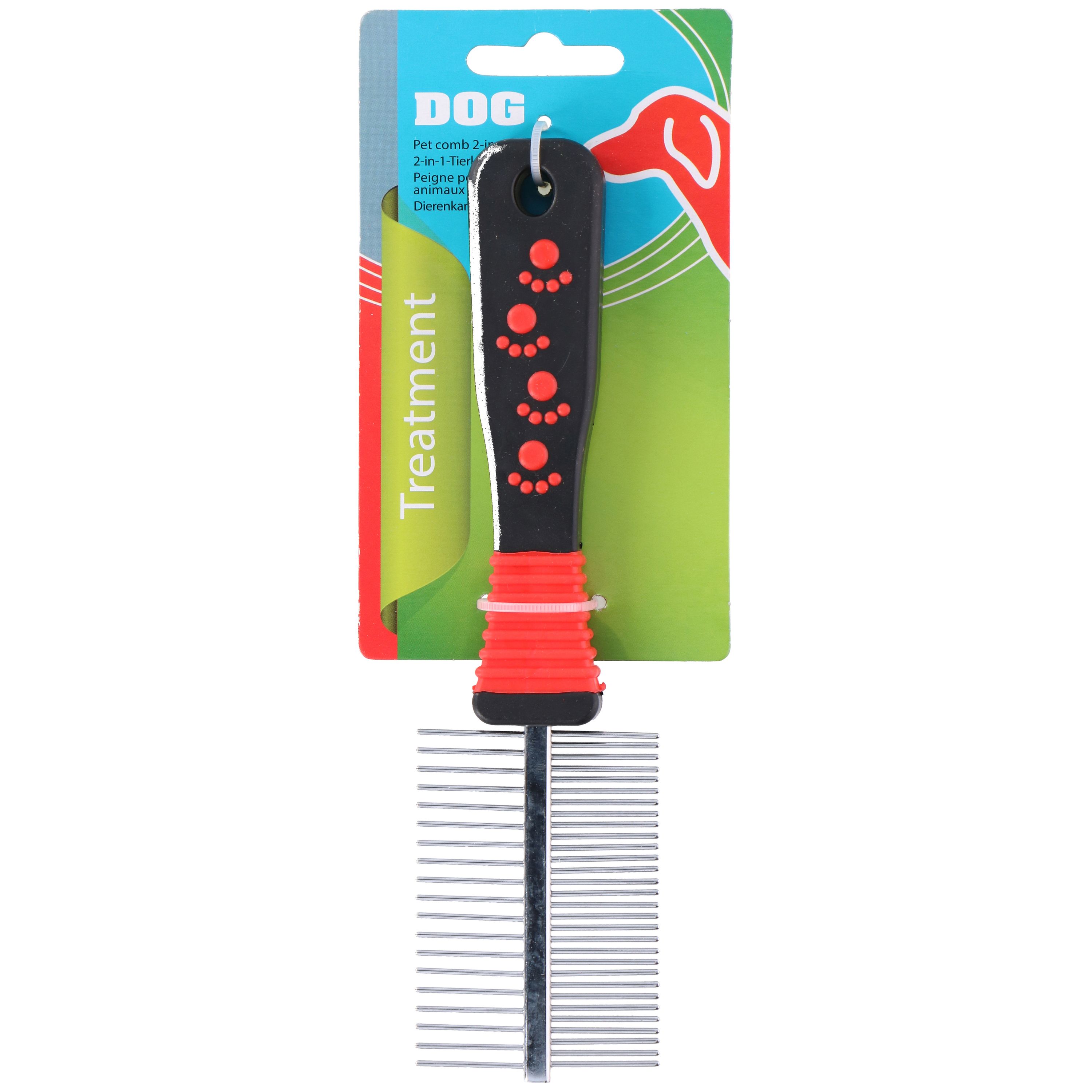 Hundekamm 2-in-1 19 cm