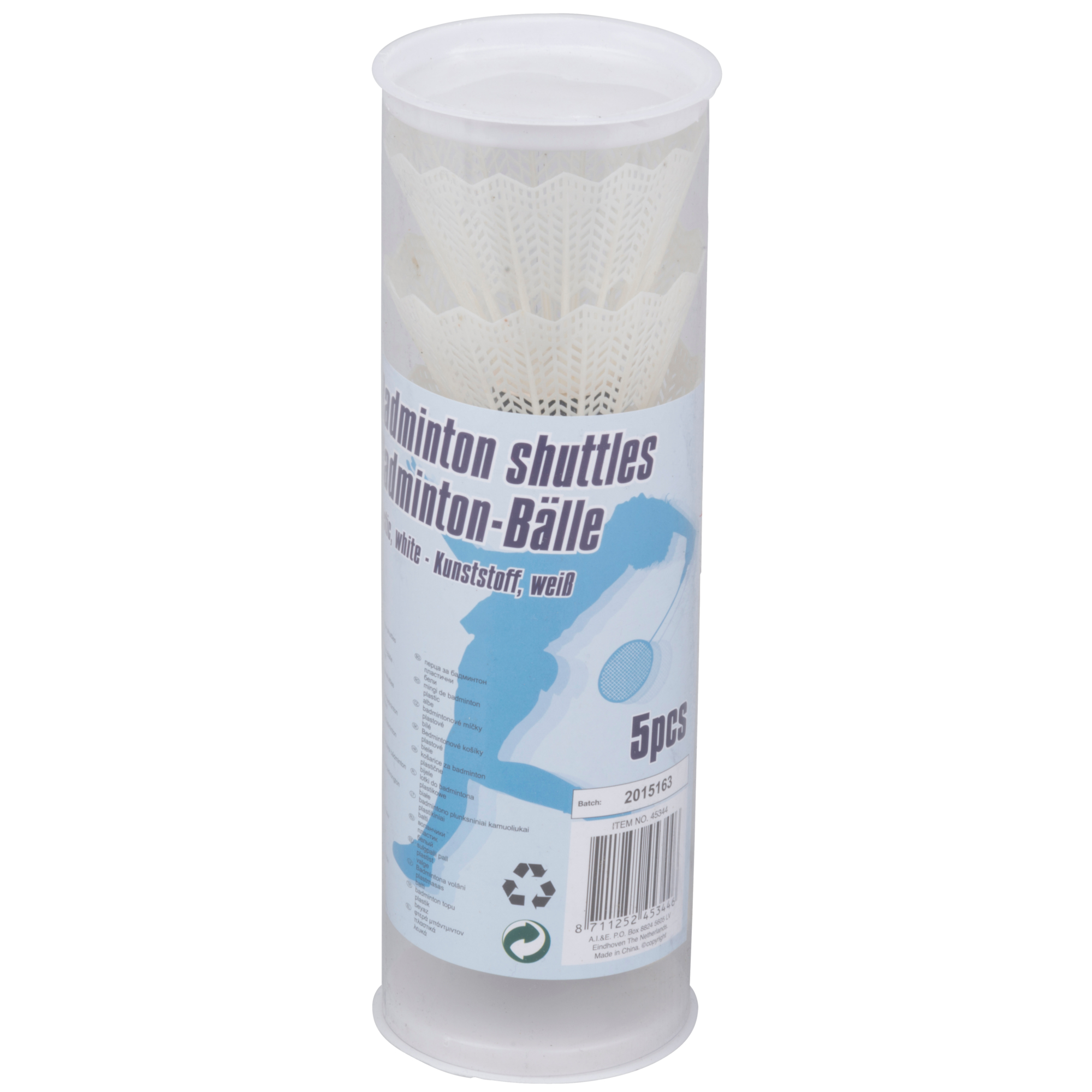 Federball 5er Set weiss