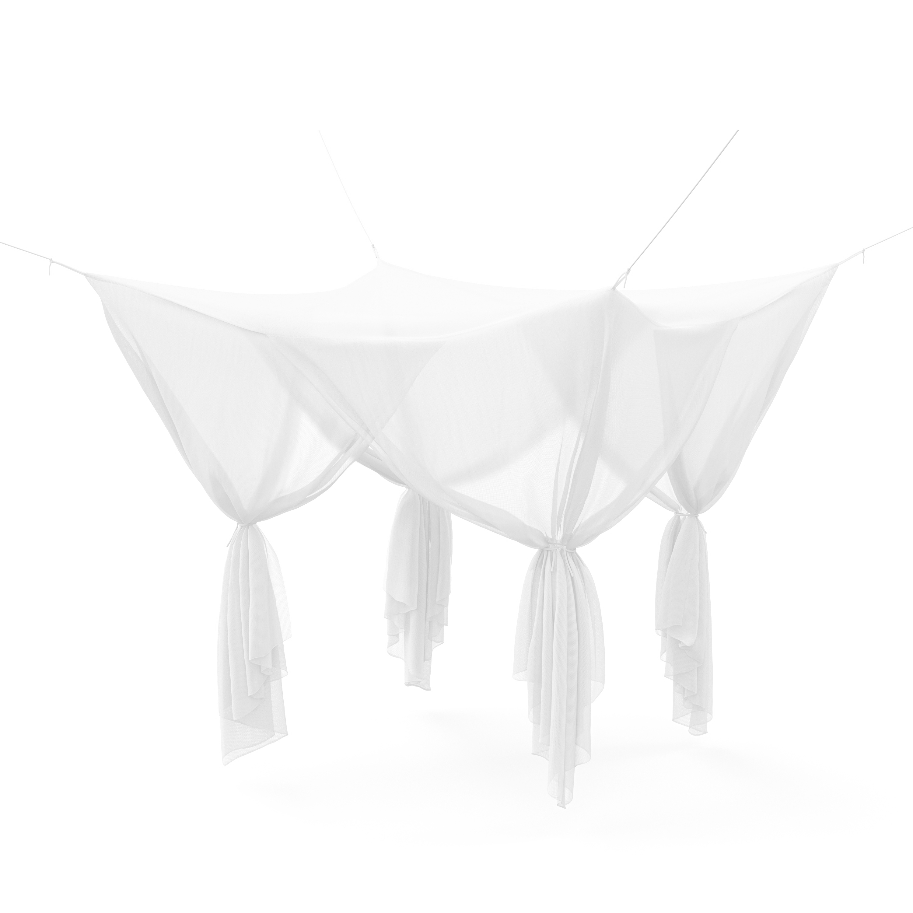 Moskitonetz 220 x 210 cm weiss