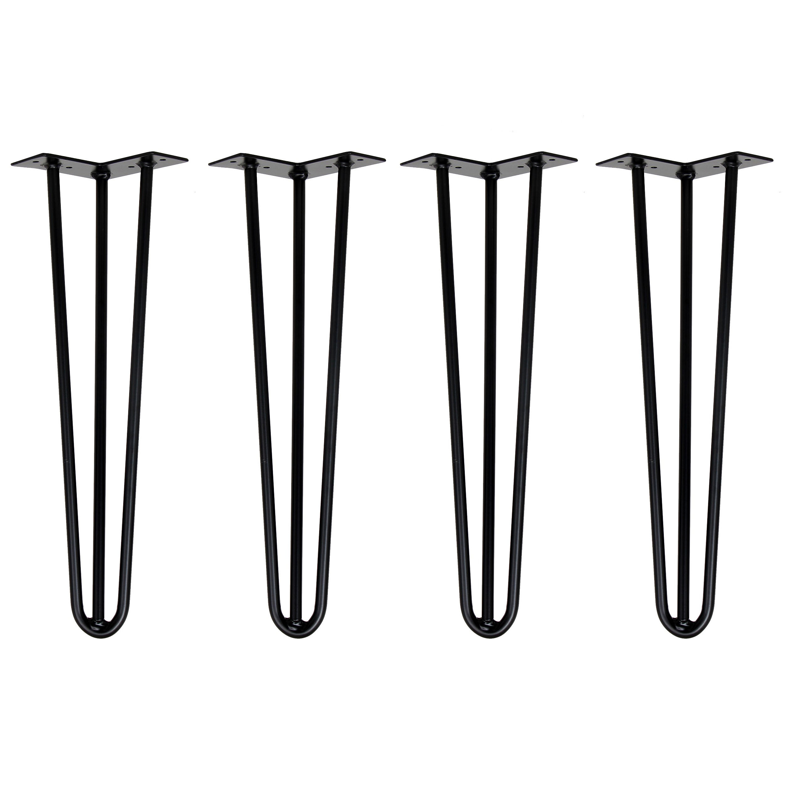 Tischbeine Hairpin 45 cm schwarz 4er Set