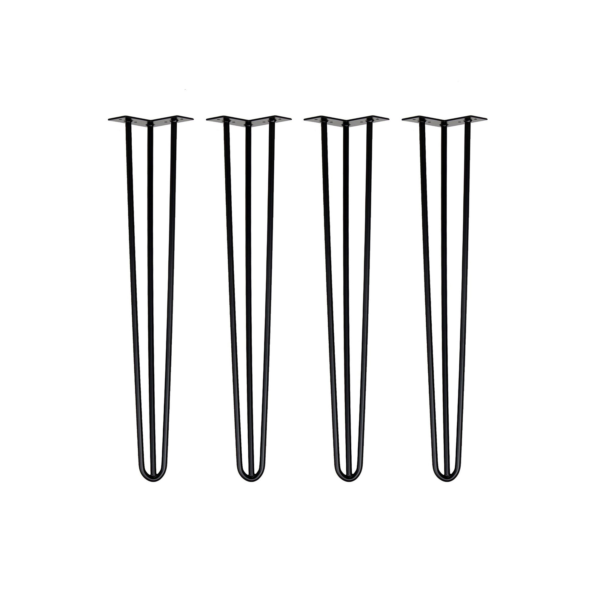 Tischbeine Hairpin 71 cm schwarz 4er Set