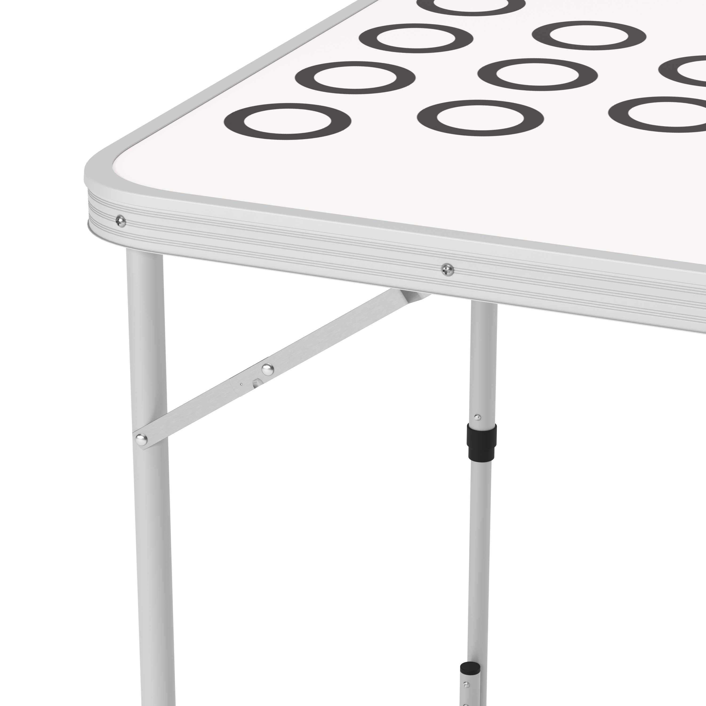Table de beer pong CampFeuer, table multi-jeux de fête pliante 6 en 1, table de jeu à boire