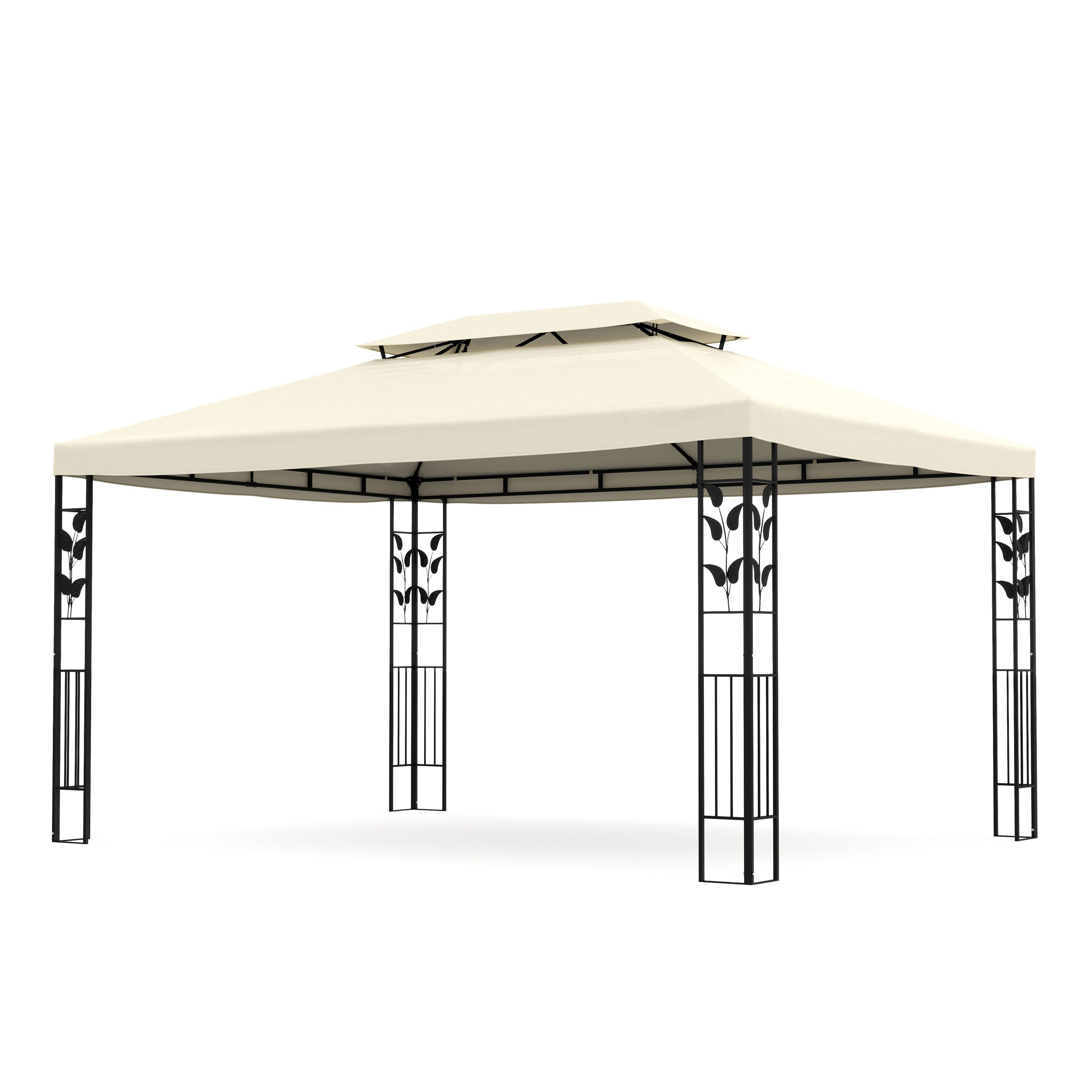 Gartenpavillon ZEN 4 x 3 m beige