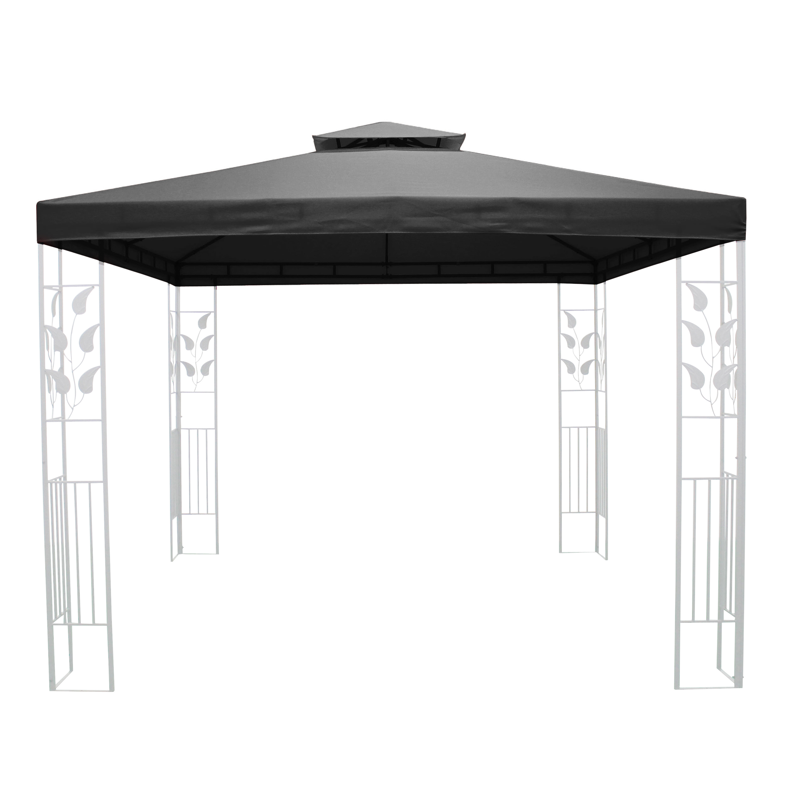 Dach Gartenpavillon ZEN 3 x 3 m anthrazit