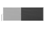 Seitenmarkise 160 x 500 cm anthrazit auszgezogen