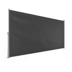 Seitenmarkise 160 x 500 cm anthrazit seitliche Ansicht