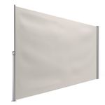 Seitenmarkise 200 x 500 cm beige seitliche Anzeige