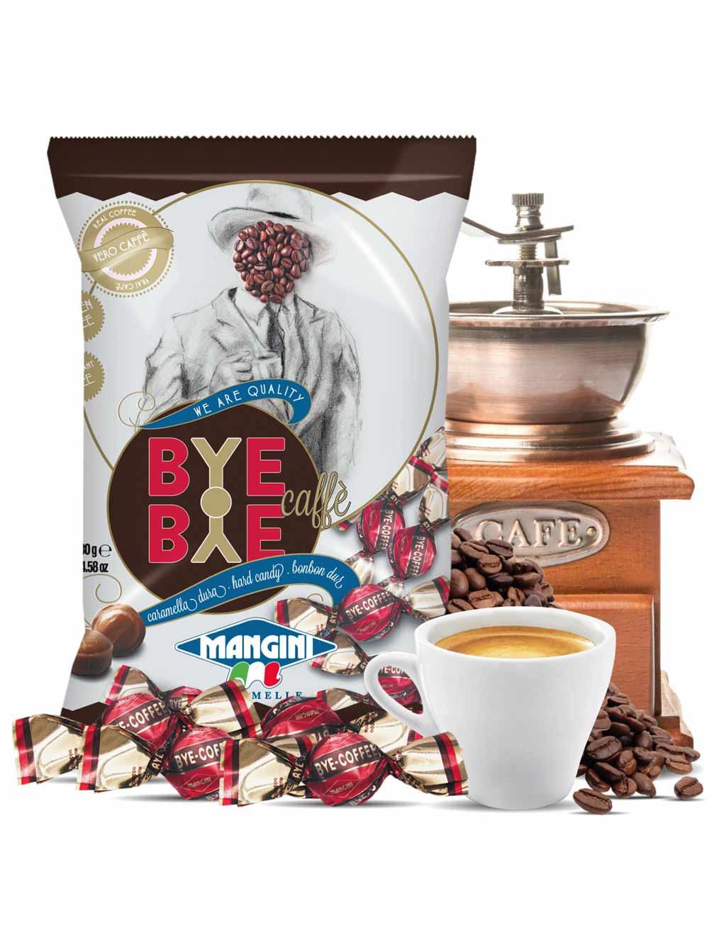 Mangini Bye Bye Coffee, 130g Einzelverpackt Mangini Bye Bye Coffee, 130g Einzelverpackt