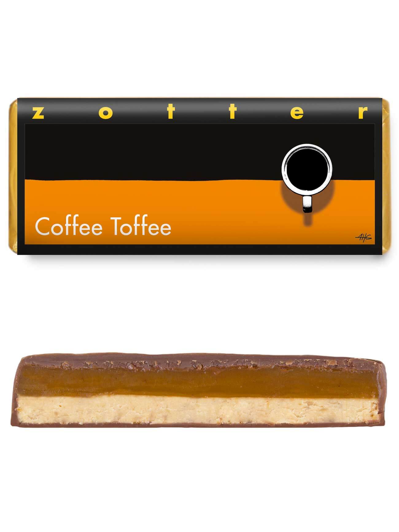 Zotter Handgeschöpfte Schokolade - Coffee Toffee Zotter Handgeschöpfte Schokolade - Coffee Toffee
