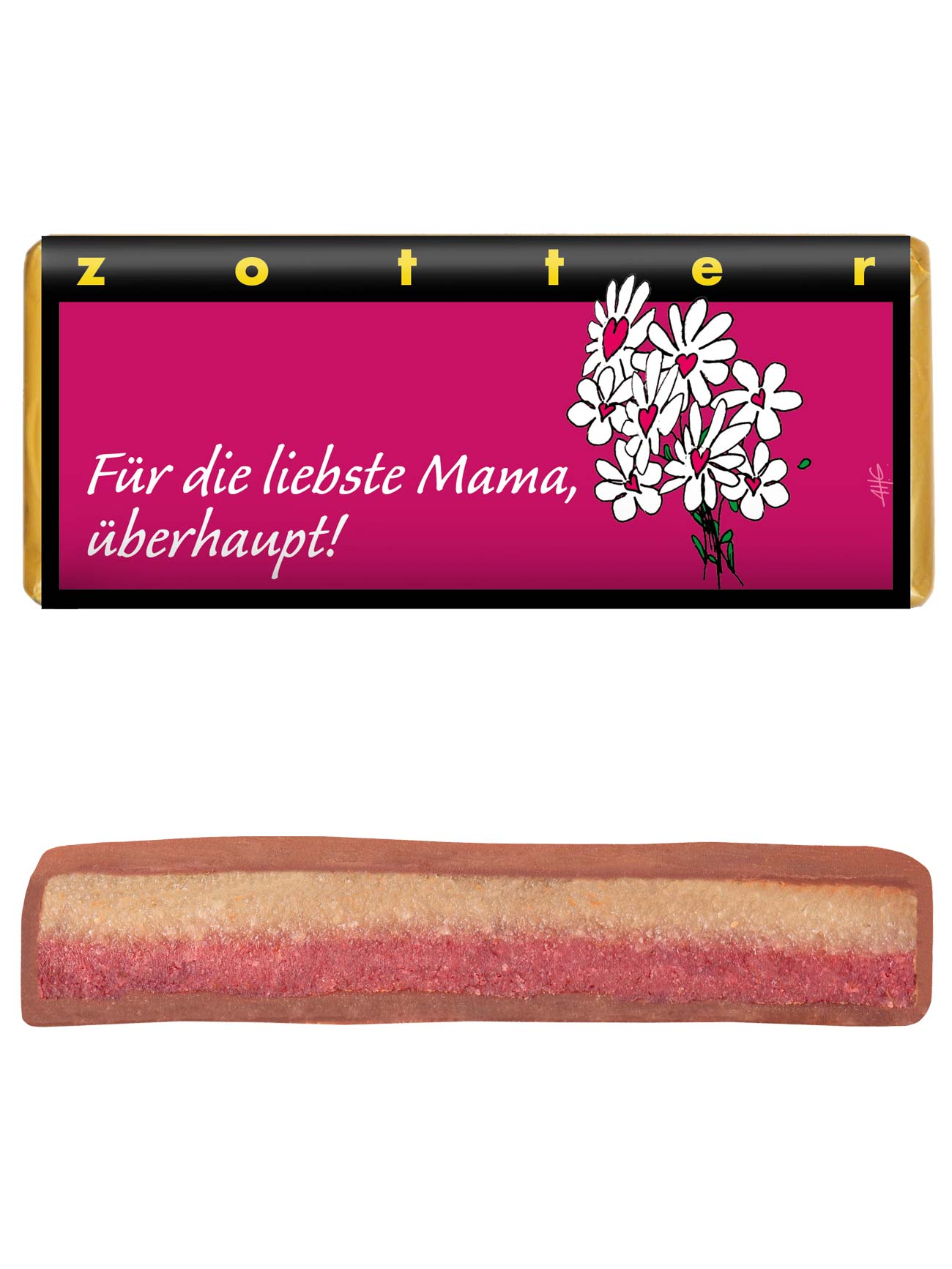 Zotter Handgeschöpfte Schokolade - "FÜR DIE LIEBSTE MAMA, ÜBERHAUPT" Zotter Handgeschöpfte Schokolade - "FÜR DIE LIEBSTE MAMA, ÜBERHAUPT"