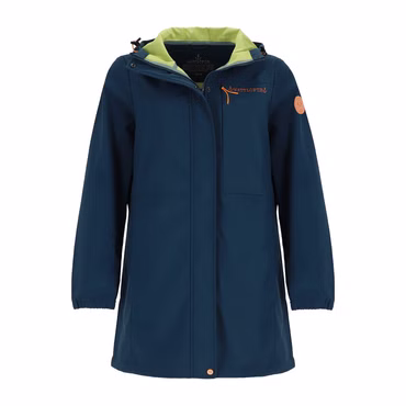 Wattlöper Damen Funktionsmantel wind- und wasserabweisend - Unifarbene Funktionsjacke, Farbe: 3800-petrol