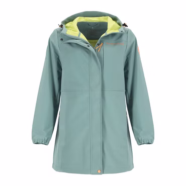 Wattlöper Damen Funktionsmantel wind- und wasserabweisend - Unifarbene Funktionsjacke, Farbe: 3900-salbei/sage