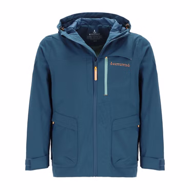 Wattlöper Herren Funktionsjacke mit Kapuze - Atmungsaktive Outdoor-Jacke wind- und wasserabweisend, Farbe: 3800-petrol