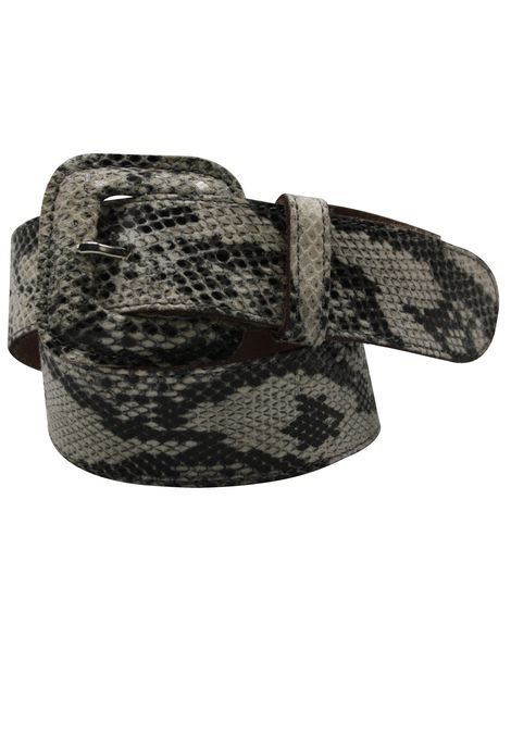 Schlangenmuster Gürtel | VIPER 04 - Hochwertiger Animalprint-Gürtel mit Schlangen-Muster an Riemen und Schließe