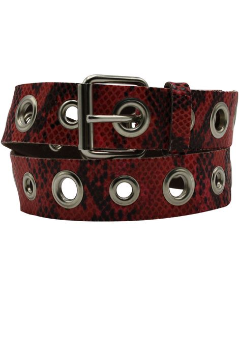 Gürtel mit Nieten | RIVET SNAKE - Besonderer Jeansgürtel mit großen Lochnieten im Schlangenhaut-Design
