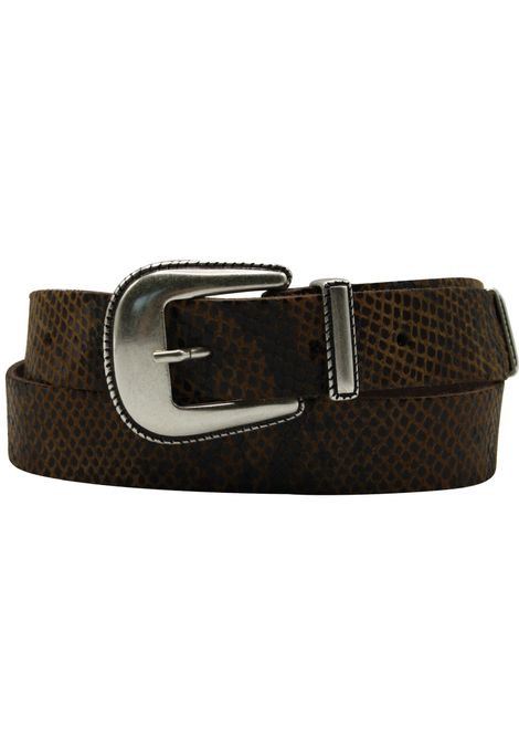 Schlangenmuster Gürtel | VIPER 03 - Hochwertiger Animalprint-Gürtel mit Schlangen-Optik