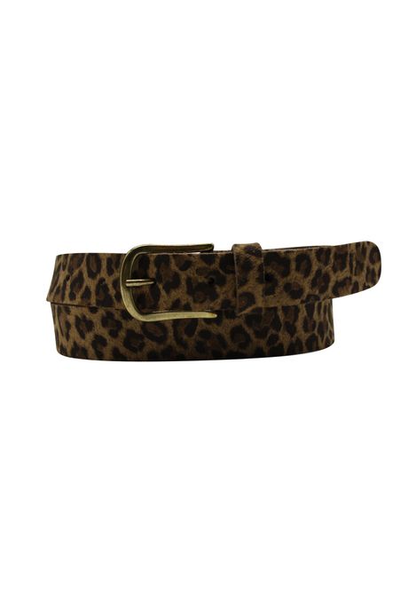 Leoparden Gürtel Damen | LEO 01 - Animalprint-Gürtel mit Leoparden-Optik