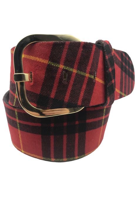 Retro-Gürtel | SCOTCH H - Karierter Vintage-Grütel im ausgefallenen Retro-Design