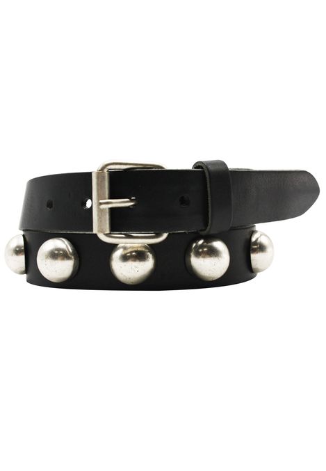 Gürtel mit Nieten |BALL STUD - Edel-Punkrock-Gürtel mit halbierten Silberkugeln