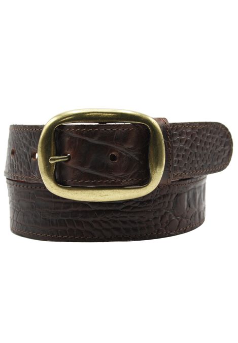 Kroko Gürtel |CROC 02 - Krokodilleder Optik Jeansgürtel