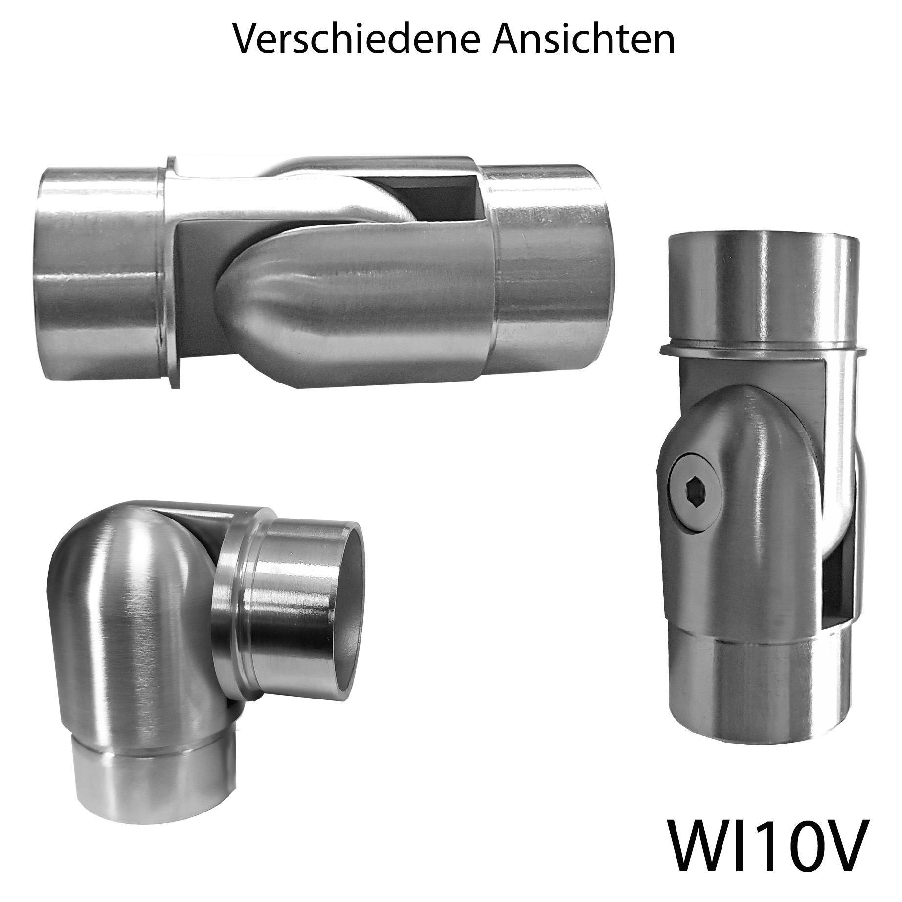 Edelstahl Gelenkverbinder ±90 Grad verstellbar Edelstahl Gelenkverbinder ±90 Grad verstellbar