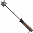 Morgenstern auf Stiel mit Metallkugeln  Gesamtlänge 52 cm Vorderseite