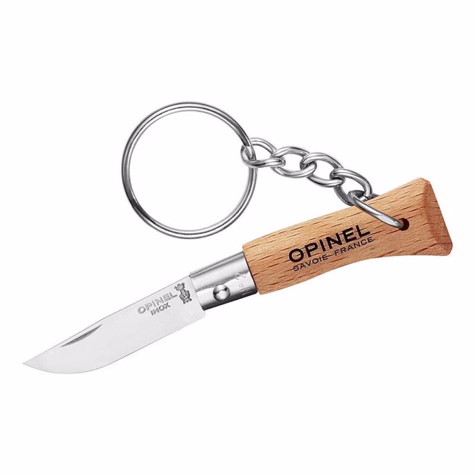 opinel-mini-messer-groesse-2-rostfrei-mit-anhaenger.jpg Opinel Mini-Messer Größe 2 rostfrei mit Anhänger Vorderseite