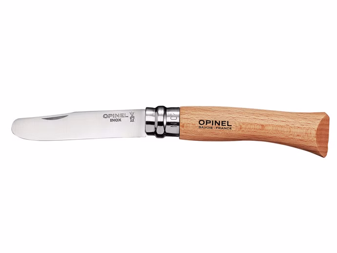 opinel-kindermesser-rostfrei-buchenholz.jpg Opinel Kindermesser rostfrei Buchenholz Vorderseite