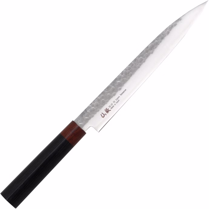 kanetsune-kanetsu-sashimi-filetiermesser-damast-kuechenmesser-klinge-33-lagig.jpg Kanetsu Sashimi Filetiermesser Damast Küchenmesser Klinge 33-lagig Kern VG-10 Länge 21 5 cm Vorderseite