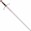 Kreuzritterschwert  420er-Stahl  Gesamtlänge 104 cm Vorderseite
