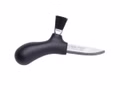 morakniv-mora-pilzmesser-sandvik-stahl-rostfrei-rosshaarbuerste-schwarzer.jpg Mora Pilzmesser Sandvik-Stahl rostfrei Rosshaarbürste schwarzer Kunststoffgriff Kunststoff-Steckscheide Vorderseite