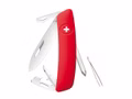 SWIZA Schweizer Messer D04  Stahl 440  Klingensperre  rote Anti-Rutsch-Griffschalen  11 Funktionen Vorderseite