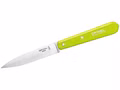 Opinel Küchenmesser No. 112  rostfreier Sandvik-Stahl  hellgrüner Buchenholzgriff Vorderseite