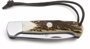 Puma IP la caza stag II 810127  Jagdtaschenmesser  Aufbrechklinge  Hirschhornschalen Vorderseite