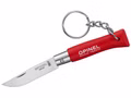 Opinel No 04 Mini-Messer mit Schlüsselanhänger  rot 254423 Vorderseite