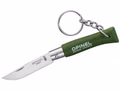 Opinel No 04 Mini-Messer mit Schlüsselanhänger  dunkelgrün 254424 Vorderseite