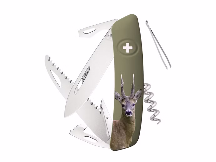 swiza-schweizer-messer-d05-sicherheitsarretierung-12-funktionen-rehbockmotiv.jpg SWIZA Schweizer Messer D05 Sicherheitsarretierung 12 Funktionen Rehbockmotiv Vorderseite