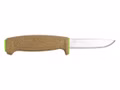 Mora Floating Knife  rostfrei  Korkgriff  grüne Kunststoffscheide  13686 Vorderseite