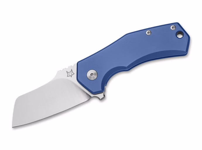 fox-knives-italico-titanium-blue.jpg Fox Knives Italico Titanium Blue – M390 Titan-Griff Blau Vorderseite