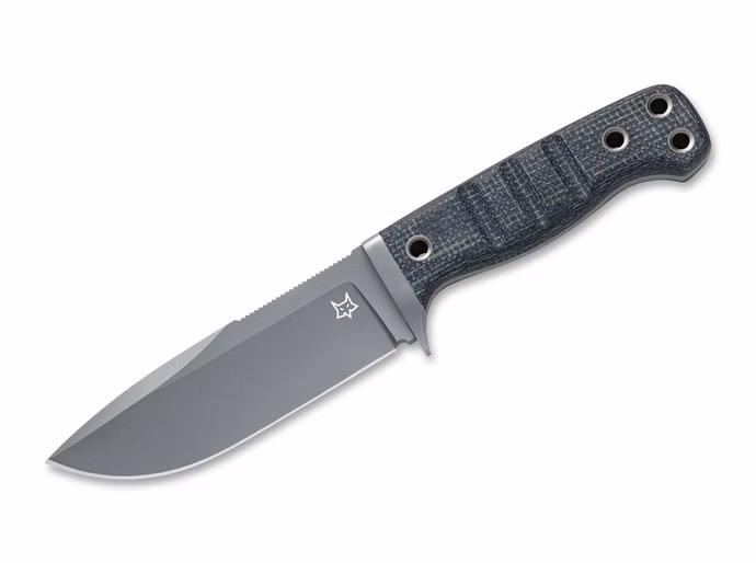 fox-knives-fx-103-mb.jpg Fox Knives FX-103 MB – Niolox Micarta-Griff Schwarz Vorderseite