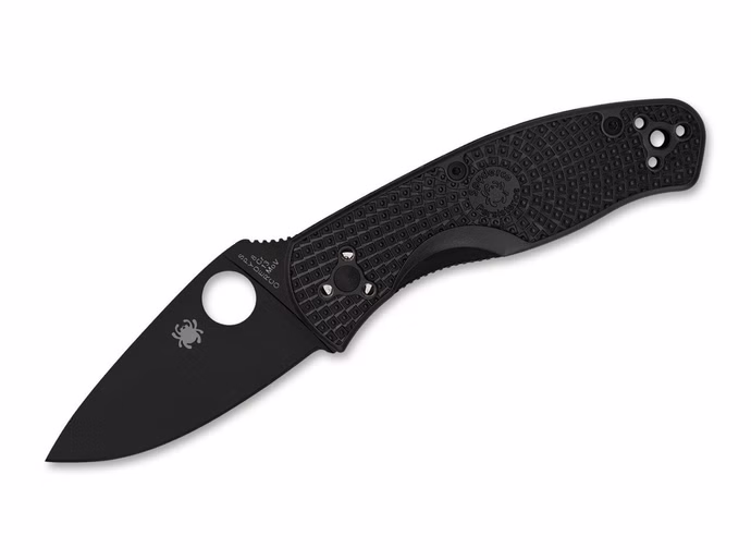 spyderco-persistence-lightweight-all-black-plainedge.jpg Spyderco Persistence Lightweight All Black PlainEdge – 8Cr13MoV FRN-Griff Schwarz Vorderseite