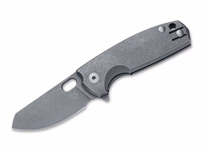 fox-knives-baby-core-acid-sw-titanium-grey.jpg Fox Knives Baby Core Acid SW Titanium Grey – M390 Titan-Griff Grau Vorderseite