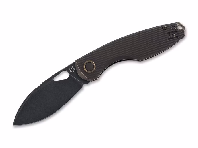 fox-knives-chilin-titan-dark-stonewash.jpg Fox Knives Chilin Titan Dark Stonewash – M398 Titan-Griff Braun Vorderseite