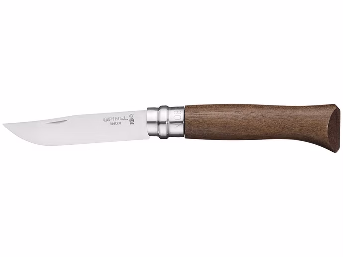 opinel-messer-walnuss-groesse-8-rostfrei.jpg Opinel-Messer Walnuss Größe 8 rostfrei Vorderseite