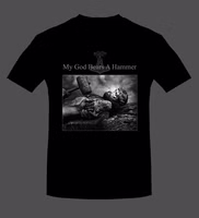 battle-merchant-t-shirt-my-god-bears-a-hammer-gr-m.jpg T-Shirt My god bears a hammer Gr. M Vorderseite
