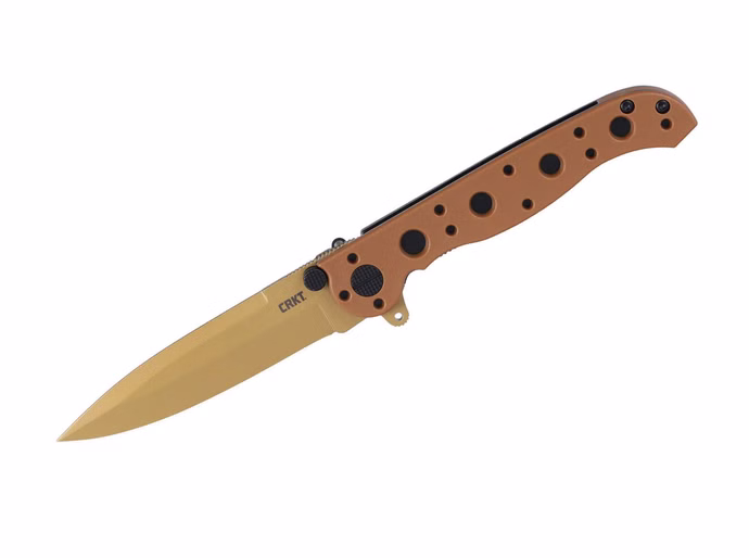 crkt-m16-01dz-spearpoint-grn-desert.jpg CRKT M16-01DZ Spearpoint GRN Desert – D2 GRN-Griff Braun Vorderseite