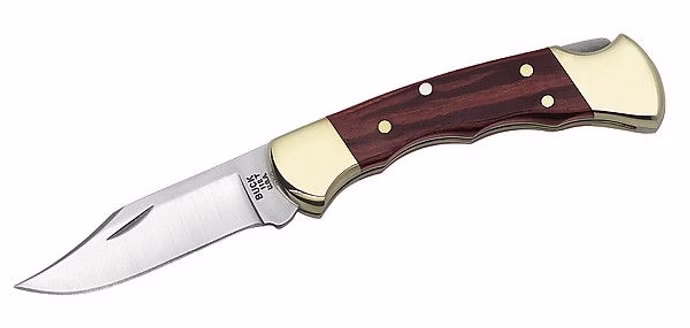 buck-taschenmesser-112-ranger-finger-grooved-stahl-420-hc.jpg Buck Taschenmesser 112 Ranger Finger Grooved Stahl 420 HC Vorderseite